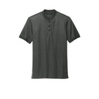 CAPELLA Mercer+Mettle™ Stretch Pique Henley - Anchor Grey Heather