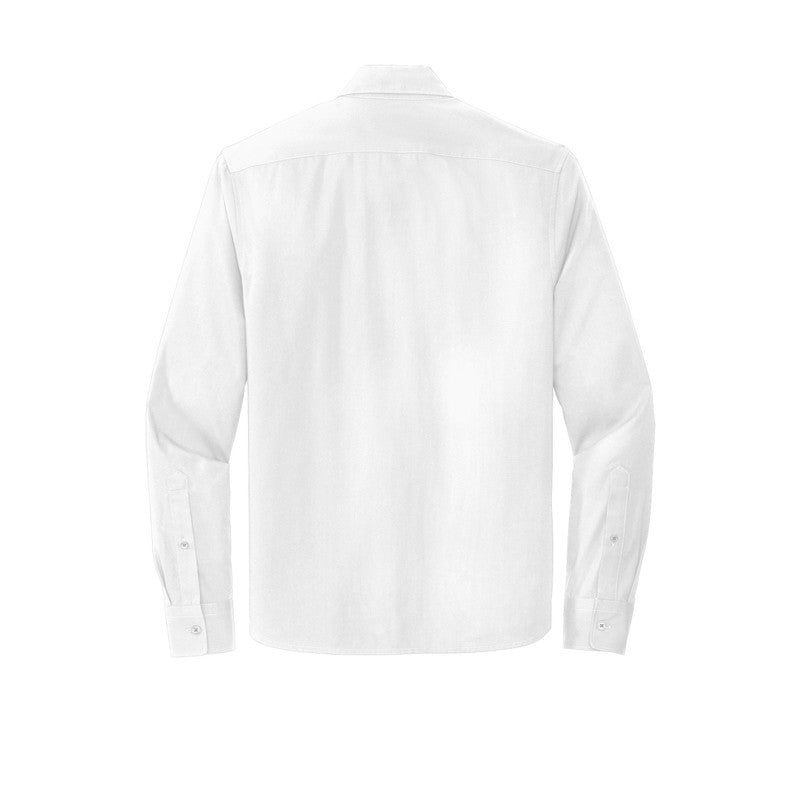 NEW CAPELLA Mercer+Mettle™ Long Sleeve Stretch Woven Shirt - White