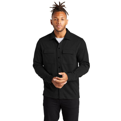 NEW CAPELLA Mercer+Mettle™ Double-Knit Snap Front Jacket - Deep Black