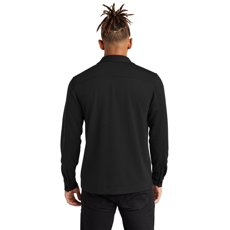 NEW CAPELLA Mercer+Mettle™ Double-Knit Snap Front Jacket - Deep Black
