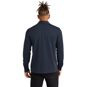 NEW CAPELLA Mercer+Mettle™ Double-Knit Snap Front Jacket - Night Navy