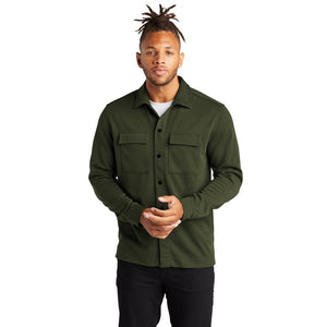 NEW CAPELLA Mercer+Mettle™ Double-Knit Snap Front Jacket - Townsend Green