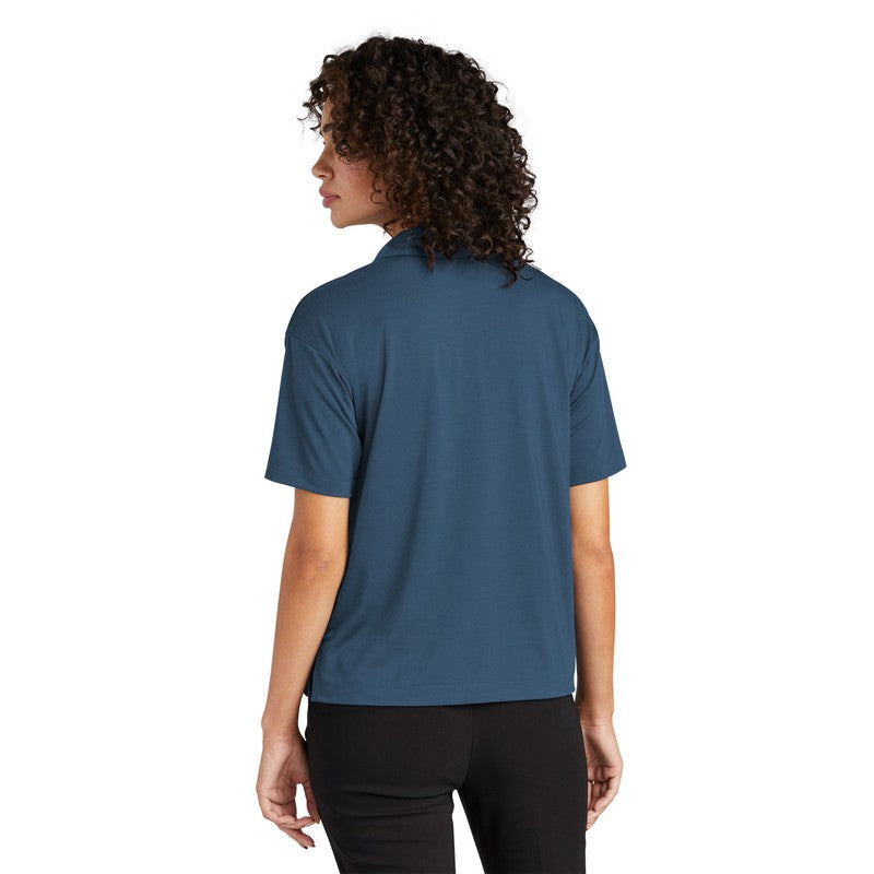 NEW CAPELLA Mercer+Mettle™ Women’s Stretch Jersey Polo   Insignia Blue