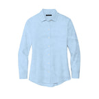 CAPELLA Mercer+Mettle® Women’s Long Sleeve Stretch Woven Shirt - Air Blue End on End