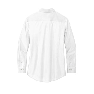 NEW CAPELLA Mercer+Mettle™ Women’s Long Sleeve Stretch Woven Shirt - White