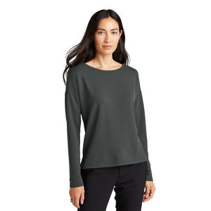 NEW CAPELLA Mercer+Mettle™ Women's Stretch Drop Shoulder Pullover - Anchor Grey
