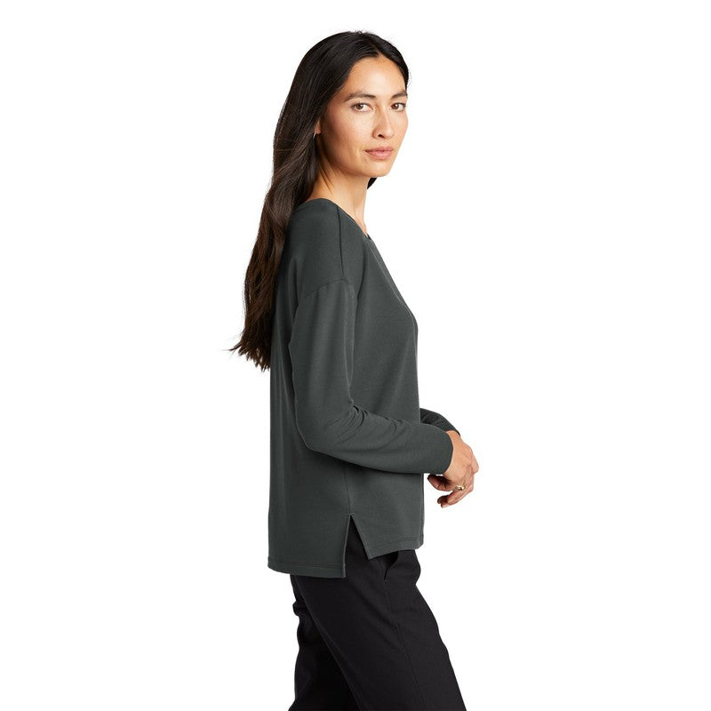 NEW CAPELLA Mercer+Mettle™ Women's Stretch Drop Shoulder Pullover - Anchor Grey