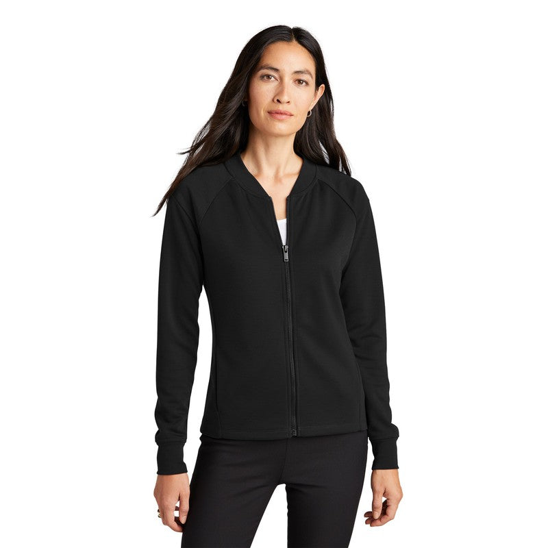 CAPELLA Mercer+Mettle™ Women's Double-Knit Bomber - Deep Black