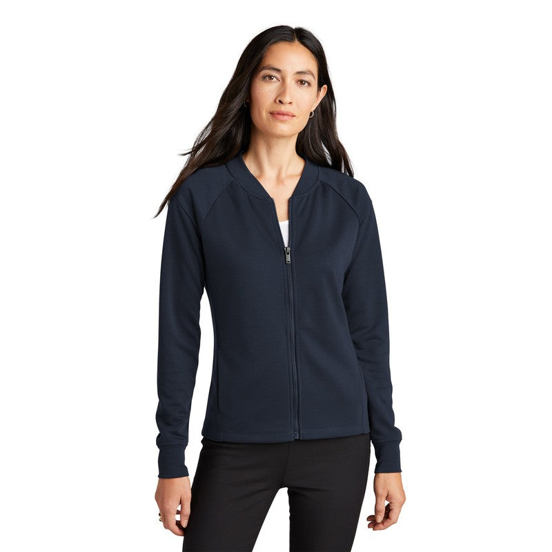 NEW CAPELLA Mercer+Mettle™ Women's Double-Knit Bomber - Night Navy