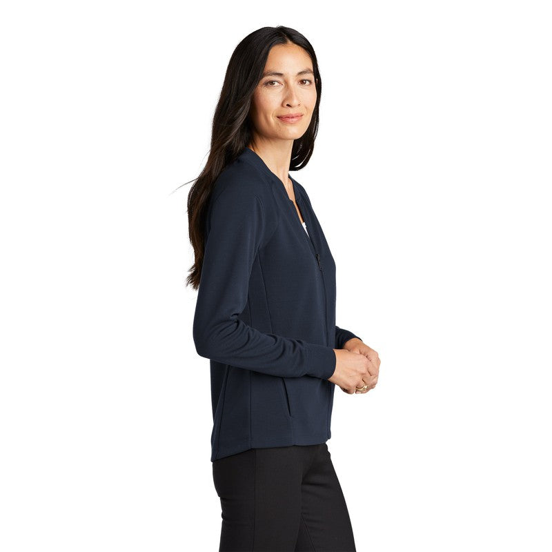 NEW CAPELLA Mercer+Mettle™ Women's Double-Knit Bomber - Night Navy