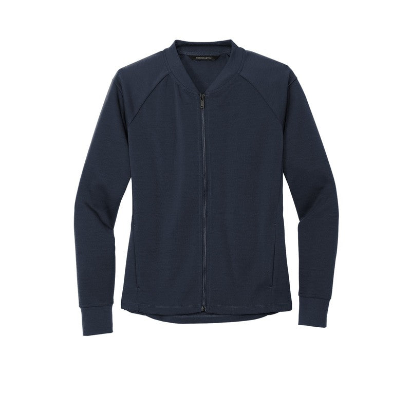 NEW CAPELLA Mercer+Mettle™ Women's Double-Knit Bomber - Night Navy