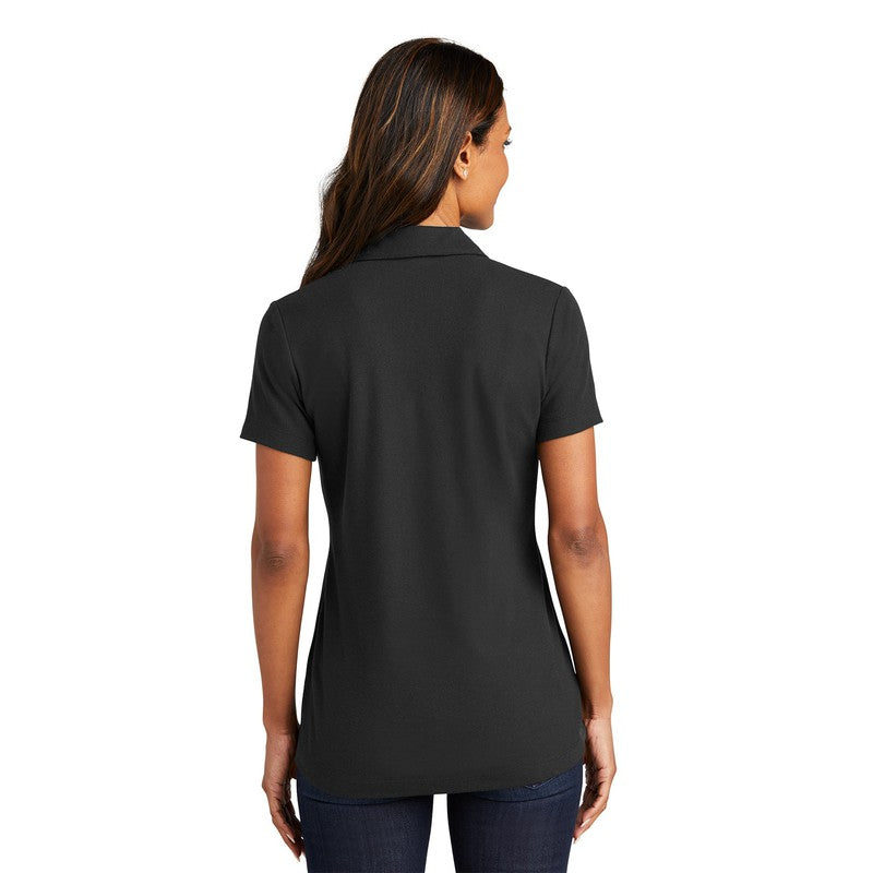 NEW CAPELLA Port Authority® Ladies C-FREE ™ Cotton Blend Pique Polo - Black