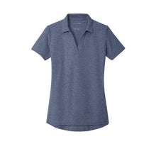 Load image into Gallery viewer, NEW CAPELLA Port Authority® Ladies C-FREE ™ Cotton Blend Pique Polo - Navy Heather