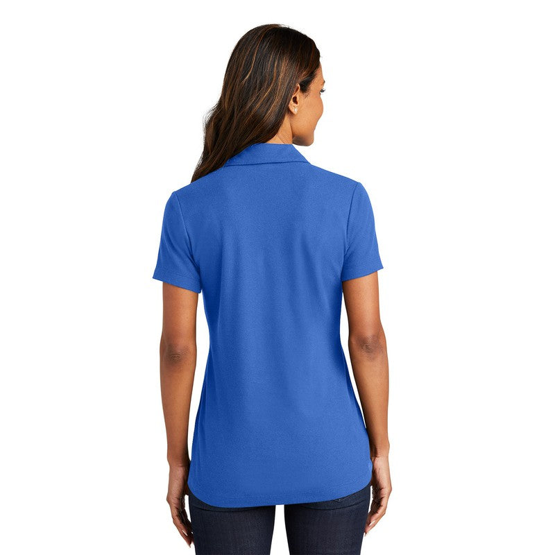 CAPELLA Port Authority® Women's C-FREE® Cotton Blend Pique Polo - True Blue