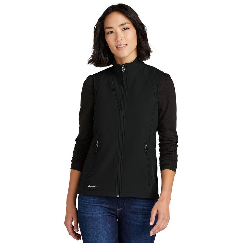 CAPELLA Eddie Bauer® Ladies Stretch Soft Shell Vest - Deep Black