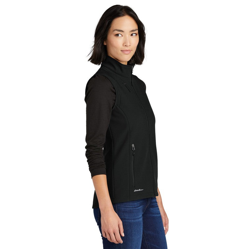 NEW CAPELLA Eddie Bauer® Ladies Stretch Soft Shell Vest - Deep Black