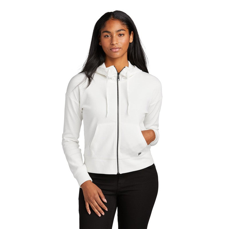 NEW CAPELLA New Era® Ladies STS Full-Zip Hoodie - Fan White