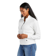 Load image into Gallery viewer, NEW CAPELLA New Era® Ladies STS 1/2-Zip - Fan White