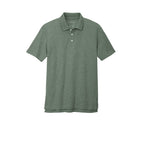 CAPELLA Port Authority® C-FREE ™ Cotton Blend Pique Polo - Dark Green Heather