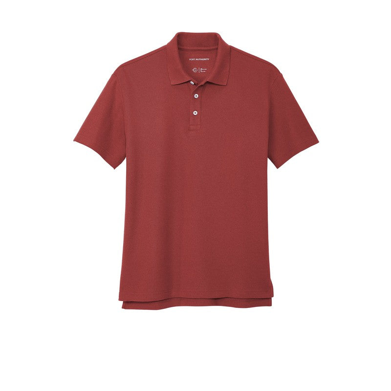 CAPELLA Port Authority® C-FREE ™ Cotton Blend Pique Polo - Garnet
