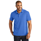CAPELLA Port Authority® C-FREE ™ Cotton Blend Pique Polo - True Blue