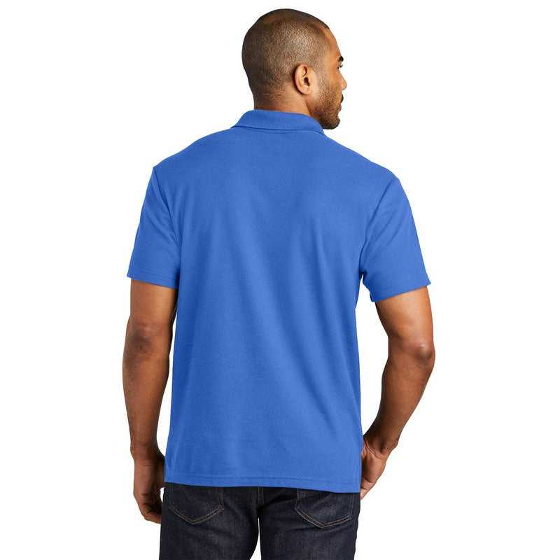 NEW CAPELLA Port Authority® C-FREE ™ Cotton Blend Pique Polo - True Blue