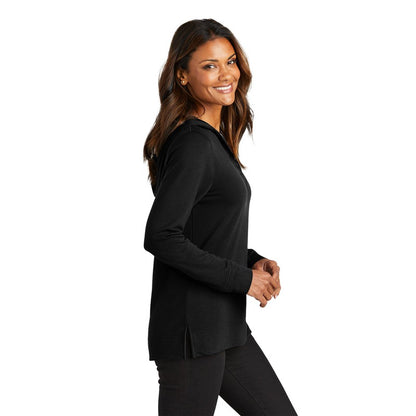CAPELLA Port Authority® Ladies Microterry Pullover Hoodie - Deep Black