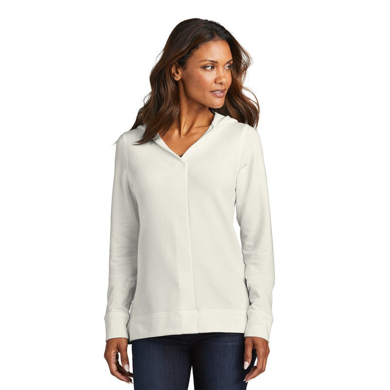 CAPELLA Port Authority® Ladies Microterry Pullover Hoodie - Ivory Chiffon