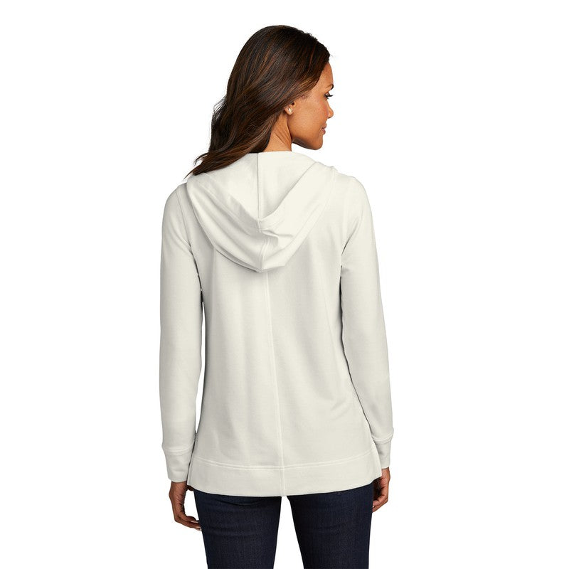 NEW CAPELLA Port Authority® Ladies Microterry Pullover Hoodie - Ivory Chiffon