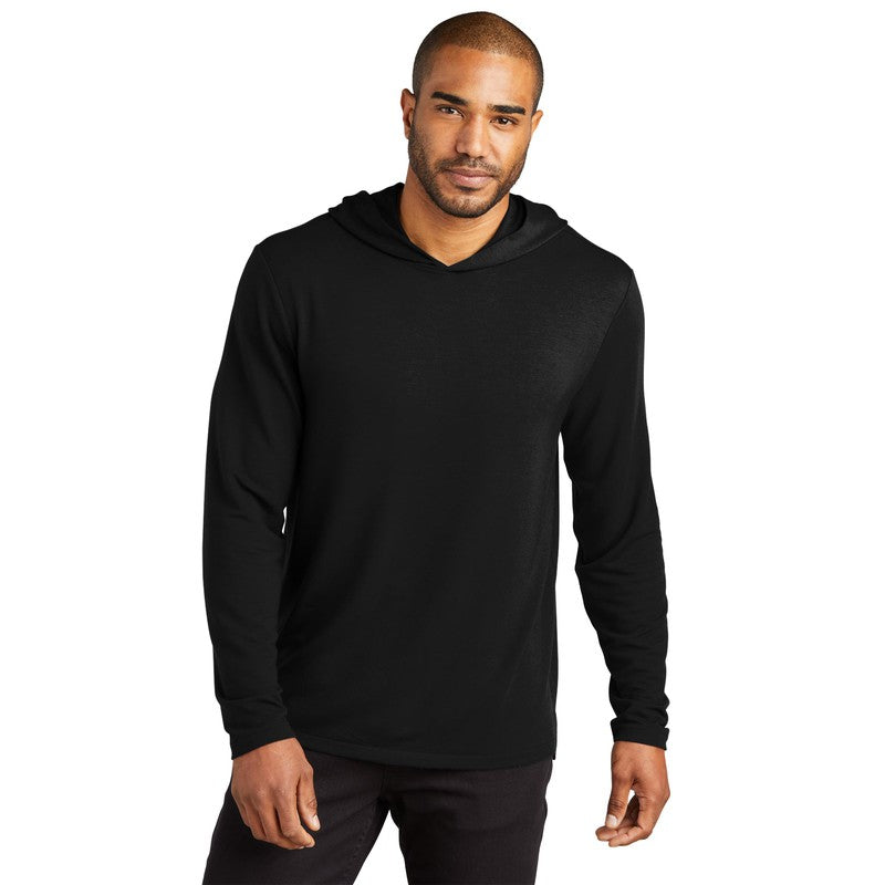 NEW CAPELLA Port Authority® Microterry Pullover Hoodie - Deep Black