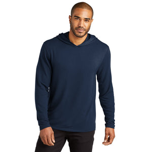 NEW CAPELLA Port Authority® Microterry Pullover Hoodie - River Blue Navy