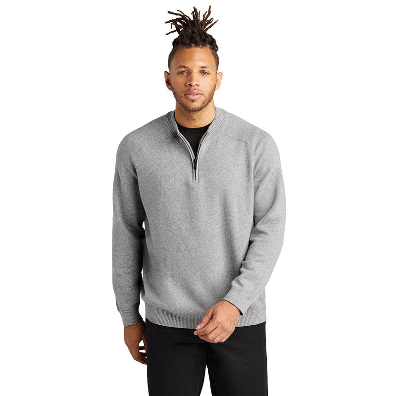 CAPELLA Mercer+Mettle™ 1/4-Zip Sweater - Gusty Grey Heather