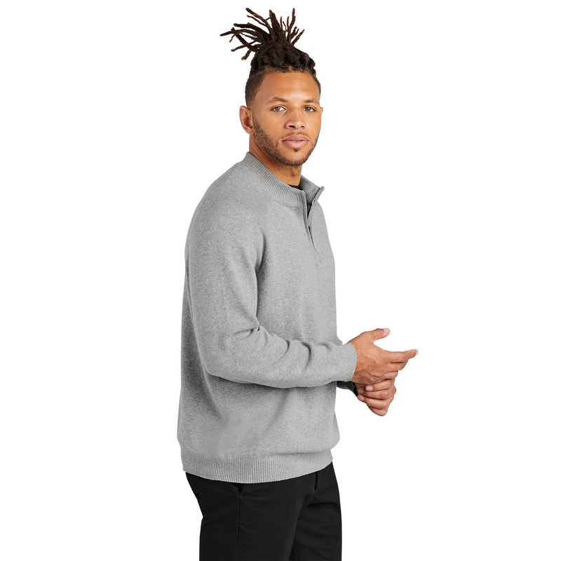 CAPELLA Mercer+Mettle™ 1/4-Zip Sweater - Gusty Grey Heather