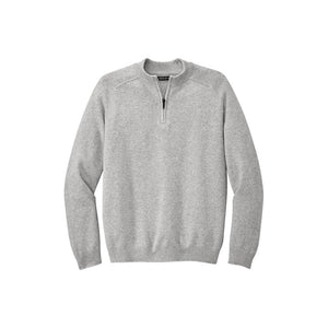 NEW CAPELLA Mercer+Mettle™ 1/4-Zip Sweater - Gusty Grey Heather