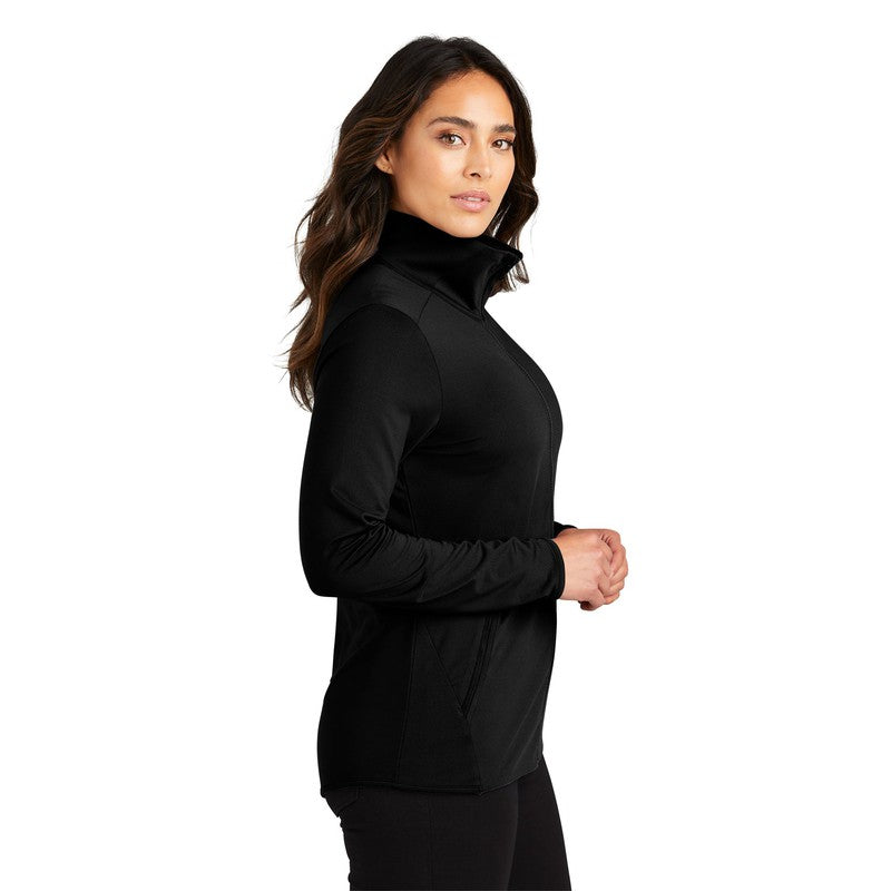 NEW CAPELLA Port Authority® Ladies Accord Stretch Fleece Full-Zip - Black