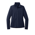 CAPELLA Port Authority® Ladies Accord Stretch Fleece Full-Zip - Navy