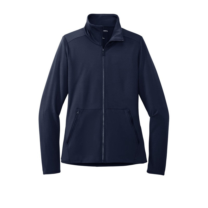 CAPELLA Port Authority® Ladies Accord Stretch Fleece Full-Zip - Navy