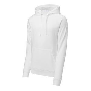 NEW CAPELLA Sport-Tek® UNISEX Drive Fleece Pullover Hoodie - White