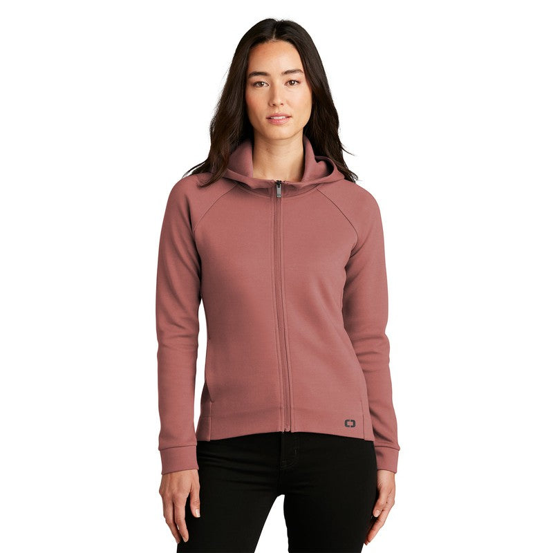 NEW CAPELLA OGIO® Ladies Bolt Full-Zip Hoodie - Deep Rose