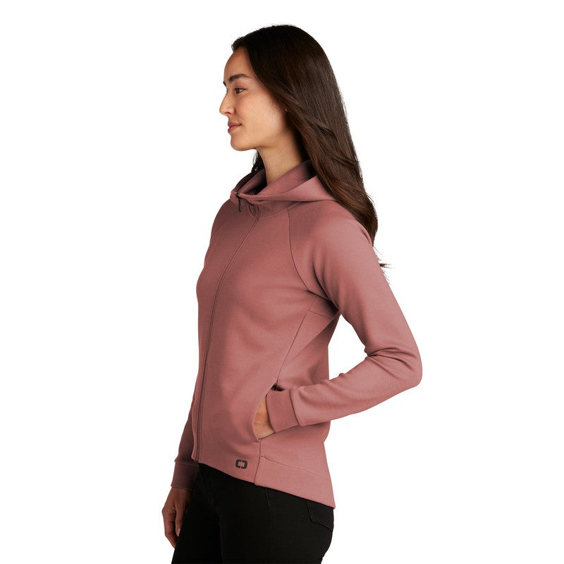 CAPELLA OGIO® Ladies Bolt Full-Zip Hoodie - Deep Rose