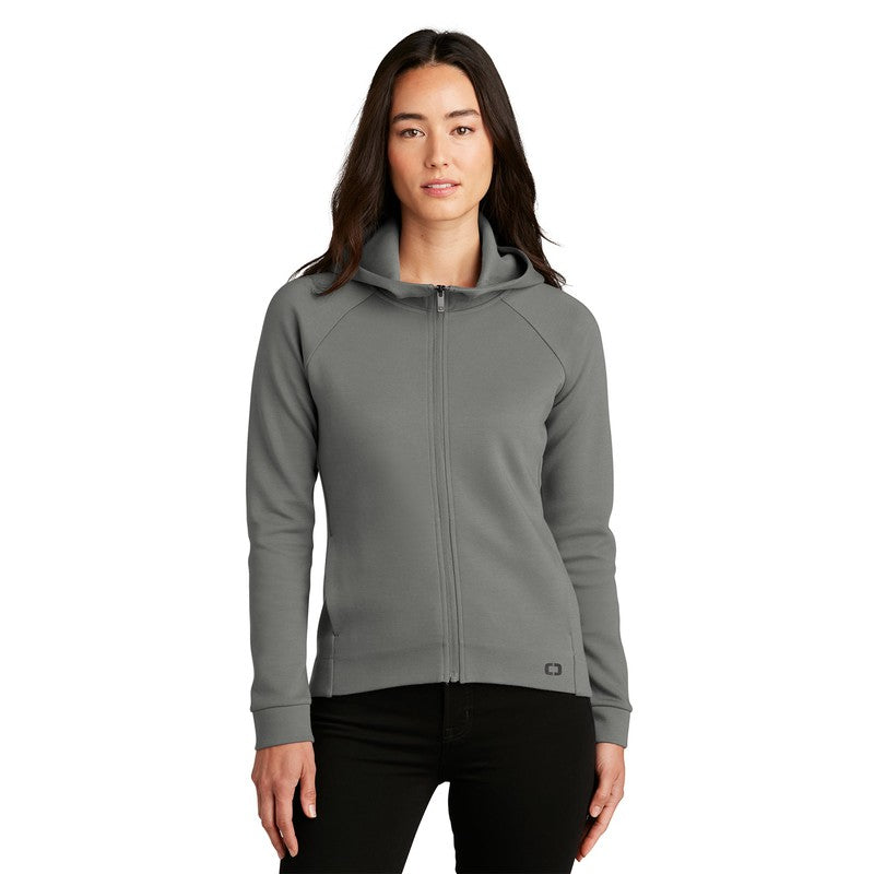 NEW CAPELLA OGIO® Ladies Bolt Full-Zip Hoodie - Turbo Grey