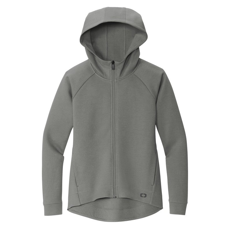 NEW CAPELLA OGIO® Ladies Bolt Full-Zip Hoodie - Turbo Grey