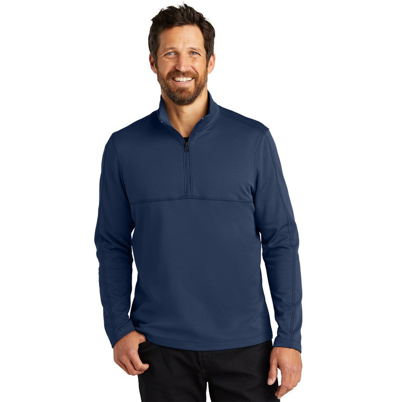 NEW CAPELLA Port Authority® Smooth Fleece 1/4-Zip - River Blue Navy