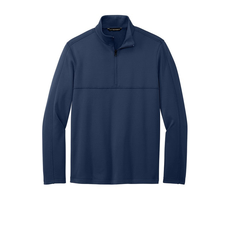 NEW CAPELLA Port Authority® Smooth Fleece 1/4-Zip - River Blue Navy