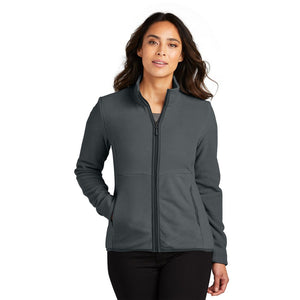 NEW CAPELLA Port Authority® Ladies Connection Fleece Jacket - Charcoal