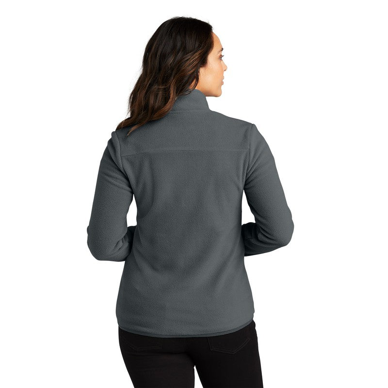 NEW CAPELLA Port Authority® Ladies Connection Fleece Jacket - Charcoal