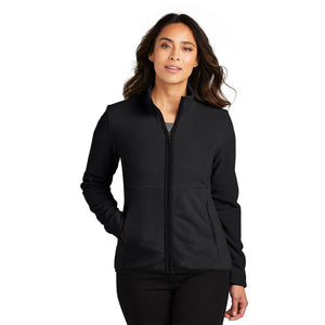 NEW CAPELLA Port Authority® Ladies Connection Fleece Jacket - Deep Black