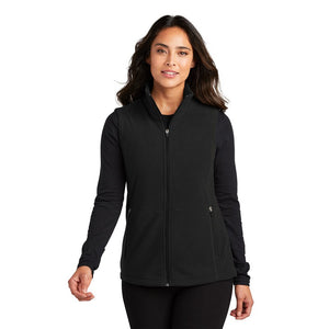 NEW CAPELLA Port Authority® Ladies Accord Microfleece Vest - Black