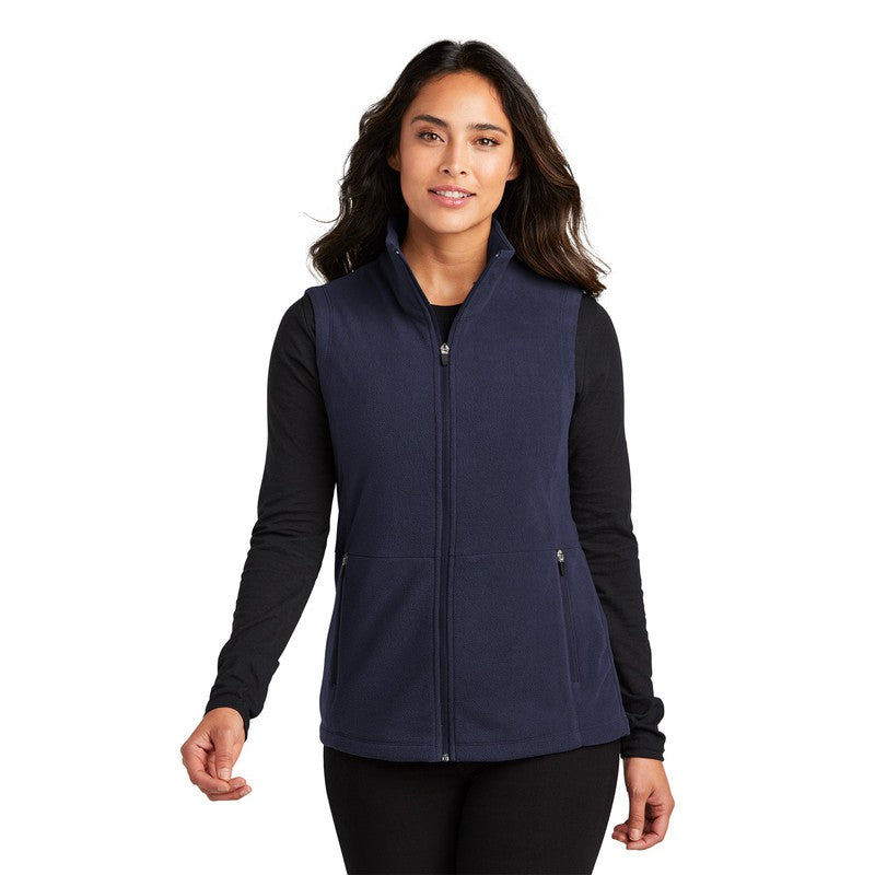 NEW CAPELLA Port Authority® Ladies Accord Microfleece Vest - Navy