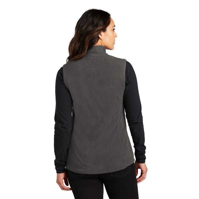 NEW CAPELLA Port Authority® Ladies Accord Microfleece Vest - Pewter